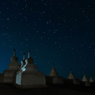 Kharkhorin - Erdene Zuu by night